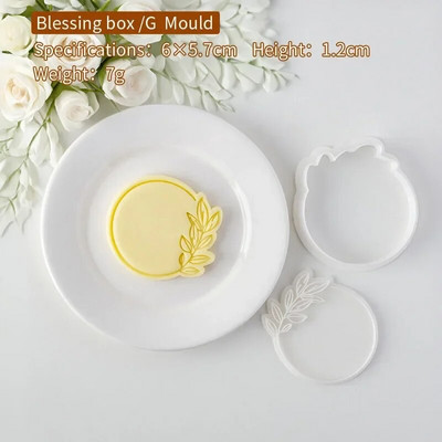 Listovi Cvjetni okvir Rezač kolačića Set pečata Geometrija Reljefni pečat Fondant Dekoracija torte Glazura za rođendan Vjenčanje Baby Shower