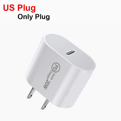 Mobilusis 20W Type-C Charge Block Telefonas Planšetinis Sieninis Įkrovimo Adapteris Nešiojamas QC3.0 PD greitas įkroviklis, skirtas Samsung iPhone Xiaomi Usb c