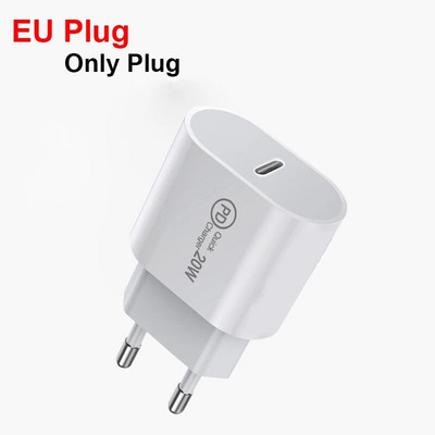 Mobilusis 20W Type-C Charge Block Telefonas Planšetinis Sieninis Įkrovimo Adapteris Nešiojamas QC3.0 PD greitas įkroviklis, skirtas Samsung iPhone Xiaomi Usb c