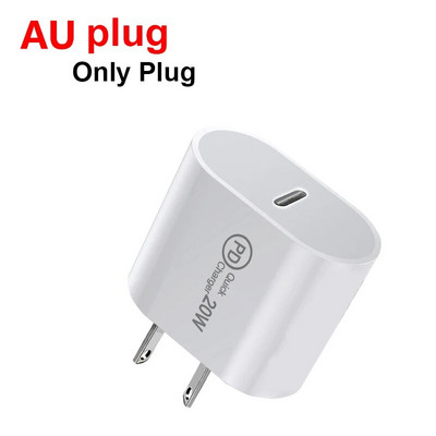 Mobilusis 20W Type-C Charge Block Telefonas Planšetinis Sieninis Įkrovimo Adapteris Nešiojamas QC3.0 PD greitas įkroviklis, skirtas Samsung iPhone Xiaomi Usb c