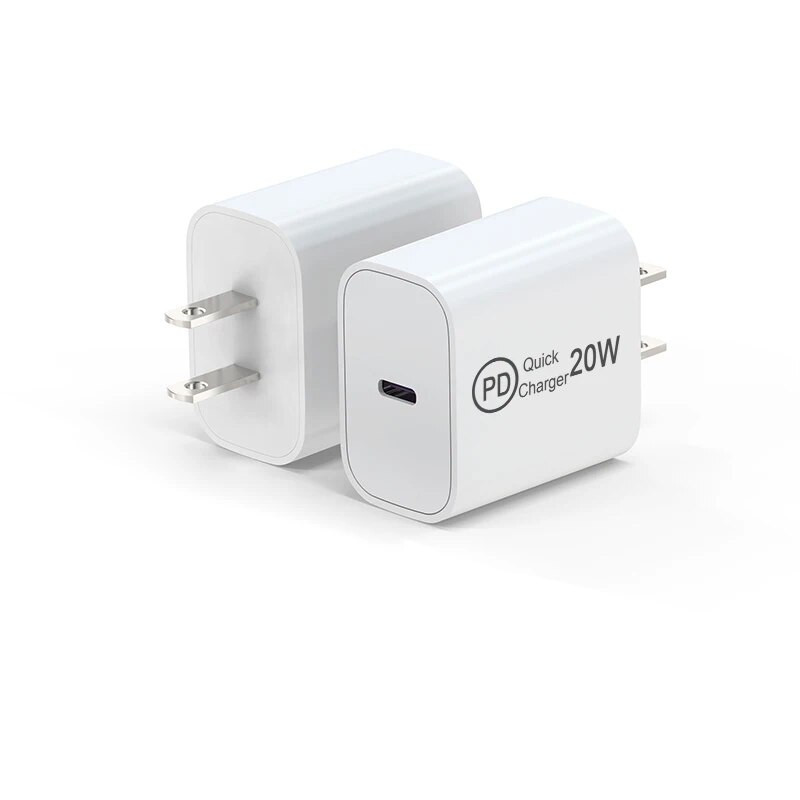 Mobilusis 20W Type-C Charge Block Telefonas Planšetinis Sieninis Įkrovimo Adapteris Nešiojamas QC3.0 PD greitas įkroviklis, skirtas Samsung iPhone Xiaomi Usb c