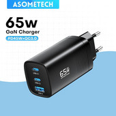 65W GaN USB Type C įkroviklis nešiojamam kompiuteriui PPS 45W 25W greitas įkrovimas, skirtas iPhone14 Pro, skirtas Samsung, skirtas HuaWei QC3.0 PD3.0 telefono įkrovikliams