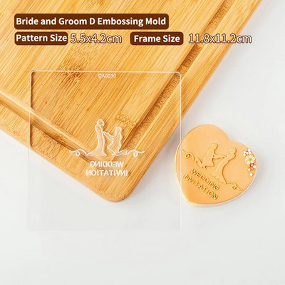 Vestuvinių tortų dekoravimo įrankiai Sausainių spaudos antspaudas Reljefinis sausainių pjaustytuvas Fondant Sugarcraft sausainių pjaustyklės Formos Tortų forma