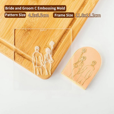 Vestuvinių tortų dekoravimo įrankiai Sausainių spaudos antspaudas Reljefinis sausainių pjaustytuvas Fondant Sugarcraft sausainių pjaustyklės Formos Tortų forma