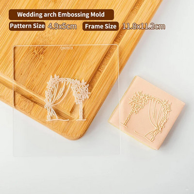 Vestuvinių tortų dekoravimo įrankiai Sausainių spaudos antspaudas Reljefinis sausainių pjaustytuvas Fondant Sugarcraft sausainių pjaustyklės Formos Tortų forma