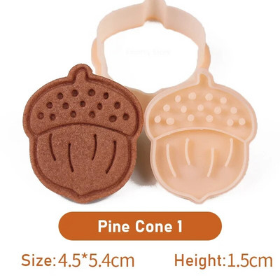 Rudens lapai Voverė Pelėda Lapė Raštas 3D Sausainių Pelėsiai Padėkos Kaštonai Kankorėžiai Fondantas sausainių pjaustyklės formų kepimo įrankis