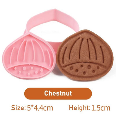 Rudens lapai Voverė Pelėda Lapė Raštas 3D Sausainių Pelėsiai Padėkos Kaštonai Kankorėžiai Fondantas sausainių pjaustyklės formų kepimo įrankis