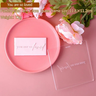 Su Valentino diena Meilės laiškas sausainis Reljefinis pelėsis Meilės širdelė Fondant torto dekoravimo įrankiai Rankų darbo dovanų kepimo reikmenys