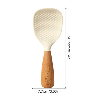 Szilikon kanál tapadásmentes főzőkanál Forrázásgátló fazék rizs Magas hőmérsékletnek ellenálló kanál Tartós konyhai eszközök