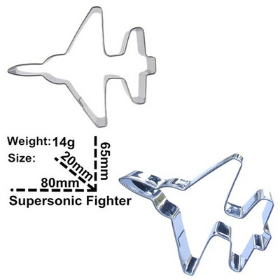 Lėktuvų serija, malūnsparnis, NSO, naikintuvas, milžiniški bombonešiai, daržovių ir vaisių pyragų dekoravimo įrankiai, sausainių pjaustyklės kepimo forma