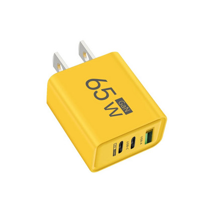 65 W GaN įkroviklis C tipo USB greito įkrovimo adapteris Quick Charge 3.0 PD mobiliojo telefono įkroviklis, skirtas iPhone 15 14 Samsung Xiaomi Huawei