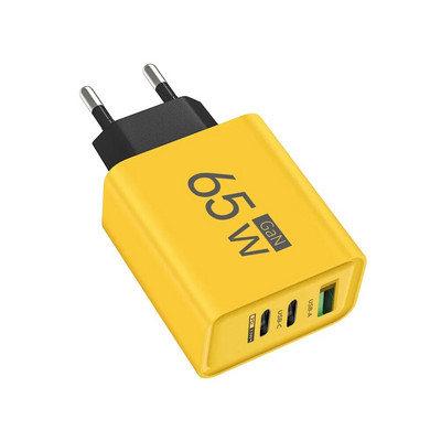 65 W GaN įkroviklis C tipo USB greito įkrovimo adapteris Quick Charge 3.0 PD mobiliojo telefono įkroviklis, skirtas iPhone 15 14 Samsung Xiaomi Huawei