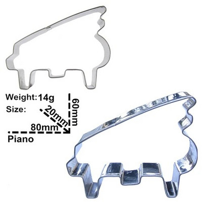 Aukštos ir „Iow“ natos, „Music Cell“ sausainių kepimo formelės, aštuonių taškų tonų ir sruogų formos tortų dekoravimo įrankiai, tiesioginis pardavimas