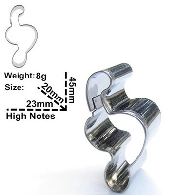 Aukštos ir „Iow“ natos, „Music Cell“ sausainių kepimo formelės, aštuonių taškų tonų ir sruogų formos tortų dekoravimo įrankiai, tiesioginis pardavimas