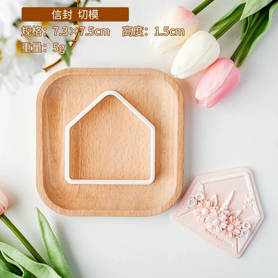 Kūdikių dušo sausainių pjaustyklė Rožinė princesės mergaitės gimtadienis Kūdikio lovelės torto dekoravimo įrankiai Fondantas sausainių desertas reljefinis formos antspaudas