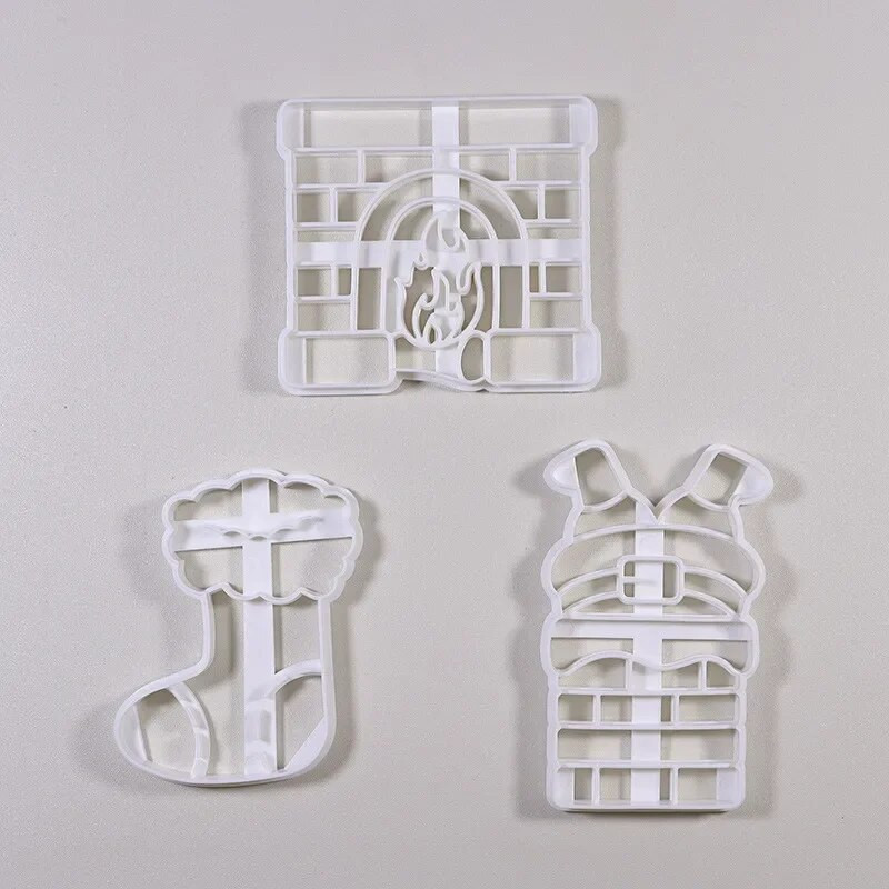 Linksmų kalėdinių sausainių reljefinio formavimo animacinis filmas 3D Kalėdų Senelis Sniego senelis krištolo rutulys Fondant antspaudo pyrago dekoravimo įrankiai kepimui