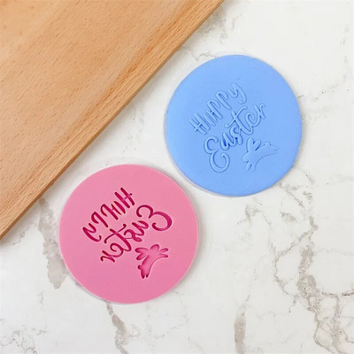 9vnt Velykų zuikis sausainių pjaustyklės stiklainiuko padažas šokoladinis antspaudas pelėsis triušio kiaušinis sausainis fondant reljefas pelėsinis pyrago dekoras kepimo įrankiai