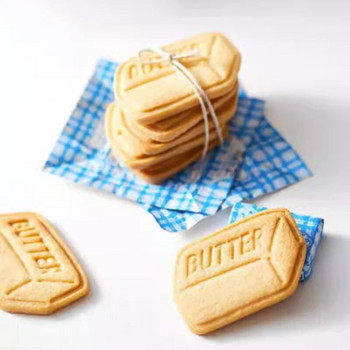 Βούτυρο τετράγωνο τούβλο σε σχήμα μπισκότων Κόφτης φόρμα μπισκότων Bakeware Baking Food Garde Πλαστικό μπισκότο Fondant Cutter Εργαλεία κουζίνας
