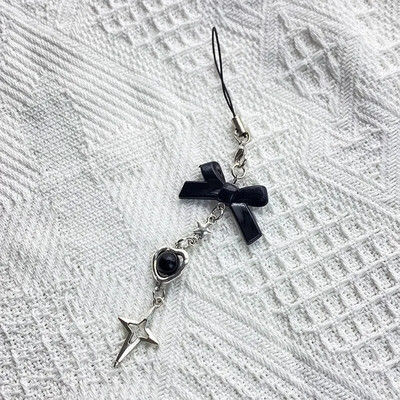 Telefono pakabukas Kawaii raktų pakabukas, skirtas iPhone Samsung mielas aksesuaras, moteriškas dirželis mergaitei.