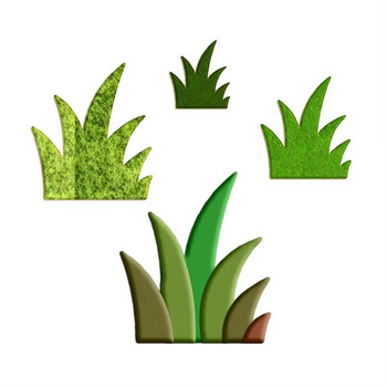 Четири спецификации анимационни растения, шест остролистни треви, пластмасови форми, инструменти за фондан за торти, форми за бисквитки и плодове за суши