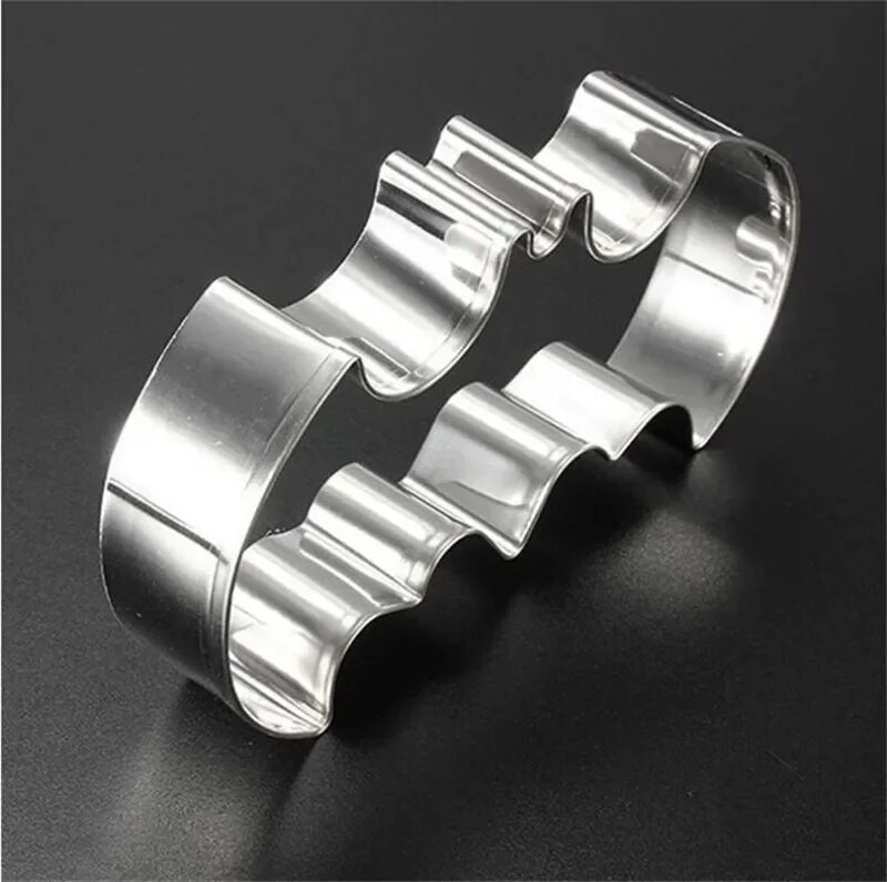 Форма за торта Хелоуин Прилеп Инструмент за бисквити Резачка Преса за бисквити Комплект за глазура Форма за печати От неръждаема стомана Инструменти за сладкиши Кухненски аксесоари