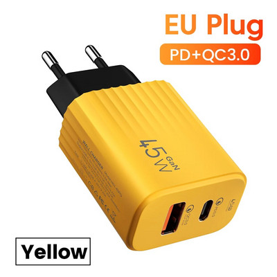 Olaf 45W USB putni punjač za brzo punjenje tipa C QC 3.0 adapteri za Xiaomi Huawei Iphone 15 tablet uređaje