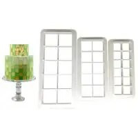 3 vnt./rinkinys 3D plastikinių sausainių dėlionės formos sausainių pjaustyklės skrudintuvų pjaustyklės „pasidaryk pats“ biskvitui desertui kepimo indai Pyrago fondant forma