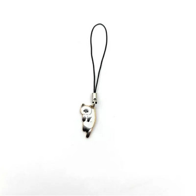 Aranyos macska telefonszíj-kiegészítők iPhone/Samsung/XiaoMi tokszíj dekorációhoz kulcstartó mobiltelefon pántos telefon akasztós bűbáj