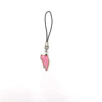 Aranyos macska telefonszíj-kiegészítők iPhone/Samsung/XiaoMi tokszíj dekorációhoz kulcstartó mobiltelefon pántos telefon akasztós bűbáj