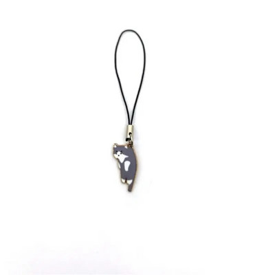 Aranyos macska telefonszíj-kiegészítők iPhone/Samsung/XiaoMi tokszíj dekorációhoz kulcstartó mobiltelefon pántos telefon akasztós bűbáj