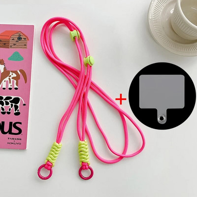 Uzica preko tijela, naramenice, privjesak za ključeve, podesivo pleteno uže sa zamjenskom zakrpom za dodatnu opremu za mobilni telefon