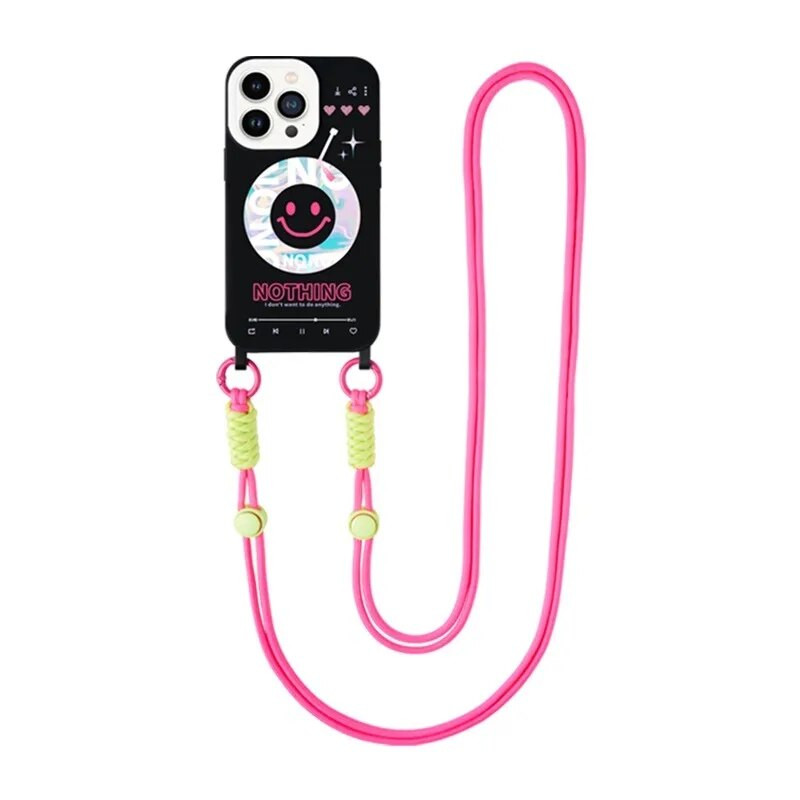 Uzica preko tijela, naramenice, privjesak za ključeve, podesivo pleteno uže sa zamjenskom zakrpom za dodatnu opremu za mobilni telefon