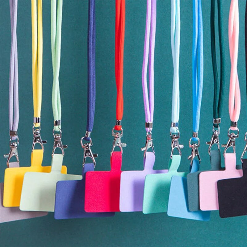 NAUJAS Reguliuojamas telefono raištelis Nuimamas kaklo laidas Kaklo dirželio karabinas Suderinamas pakabukas su kortele mobiliojo raktų pakabuko spalvoms
