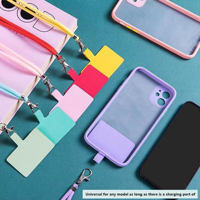 NAUJAS Reguliuojamas telefono raištelis Nuimamas kaklo laidas Kaklo dirželio karabinas Suderinamas pakabukas su kortele mobiliojo raktų pakabuko spalvoms