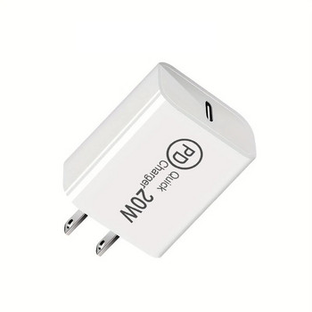 20W зарядно устройство USB-C кабел Съвместим за iphone Samsung iPad 10、Air4/5、Mini6、Pro Type C Захранващ адаптер за мобилен телефон Charge Bric