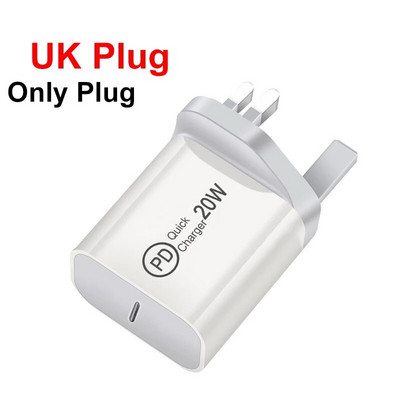 20W Charger Block Καλώδιο USB-C Συμβατό για iphone Samsung iPad 10, Air4/5, Mini6, Pro Type C τροφοδοτικό κινητού τηλεφώνου Charge Bric