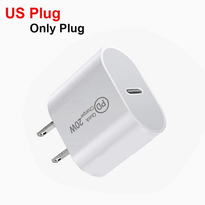 20W Charger Block Καλώδιο USB-C Συμβατό για iphone Samsung iPad 10, Air4/5, Mini6, Pro Type C τροφοδοτικό κινητού τηλεφώνου Charge Bric
