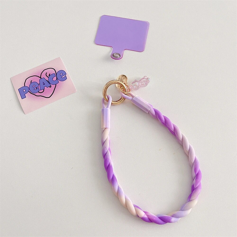 Mieli šviečiantys meškiukai telefono dirželiai Mieli sportiniai dirželiai Madingi ilgas mobiliojo telefono pakabukas, skirtas iPhone 14 stilingam dirželiui