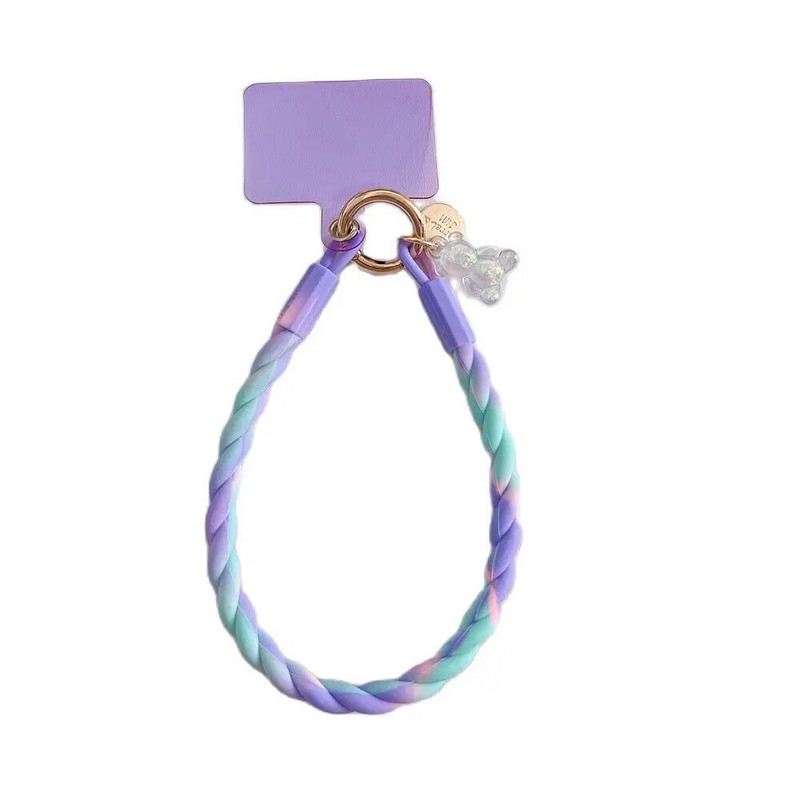 Mieli šviečiantys meškiukai telefono dirželiai Mieli sportiniai dirželiai Madingi ilgas mobiliojo telefono pakabukas, skirtas iPhone 14 stilingam dirželiui