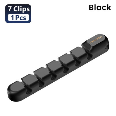 Toocki Cable Organizer Management Desktop Tidy Clips USB kabelio vyniojimo laido laikiklis, skirtas pelės ausinių kabelio apsaugai.