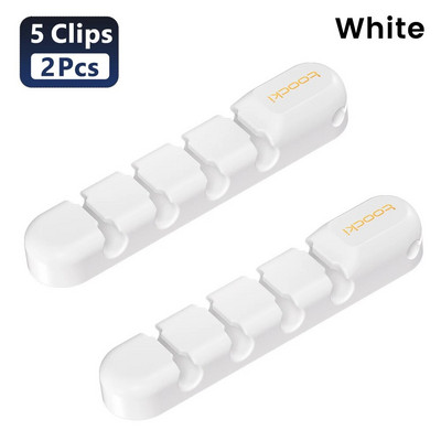 Toocki Cable Organizer Management Desktop Tidy Clips USB kabelio vyniojimo laido laikiklis, skirtas pelės ausinių kabelio apsaugai.