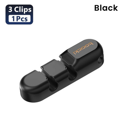 Toocki Cable Organizer Management Desktop Tidy Clips USB kabelio vyniojimo laido laikiklis, skirtas pelės ausinių kabelio apsaugai.