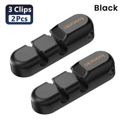 Toocki Cable Organizer Management Desktop Tidy Clips USB kabelio vyniojimo laido laikiklis, skirtas pelės ausinių kabelio apsaugai.