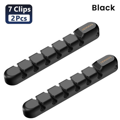 Toocki Cable Organizer Management Desktop Tidy Clips USB kabelio vyniojimo laido laikiklis, skirtas pelės ausinių kabelio apsaugai.