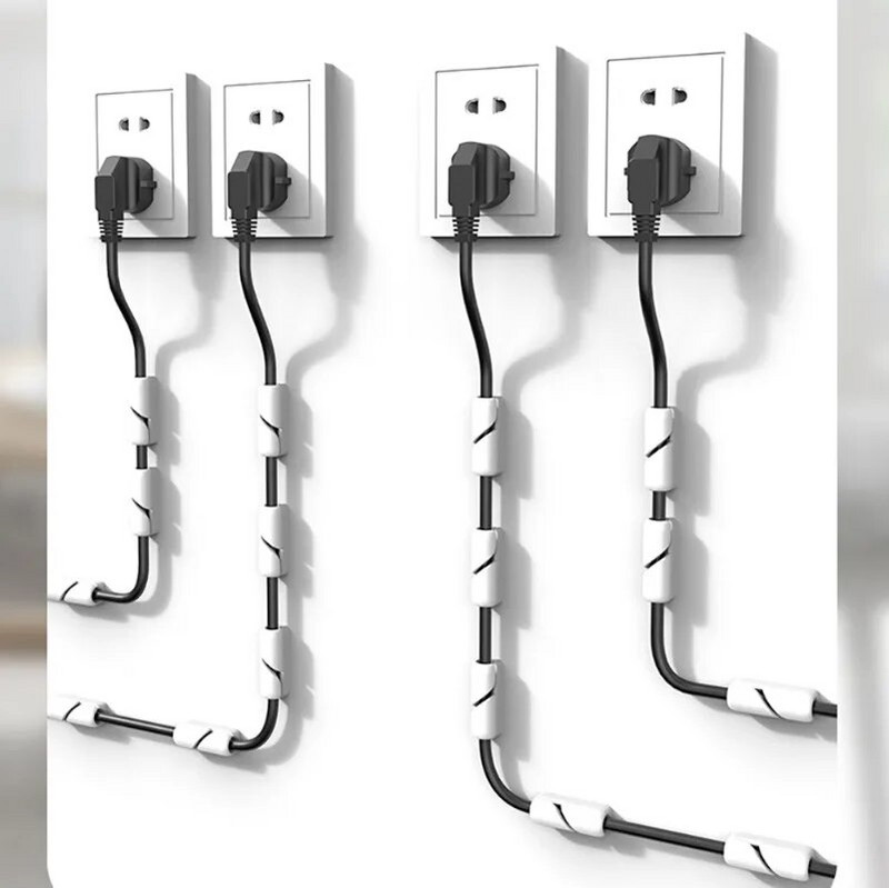 Kabelių laikiklio spaustukai Laido valdymo lipni juoda/balta/pilka vielos laikiklio spaustukas Lipnus automobilinis vielos spaustuko priedai