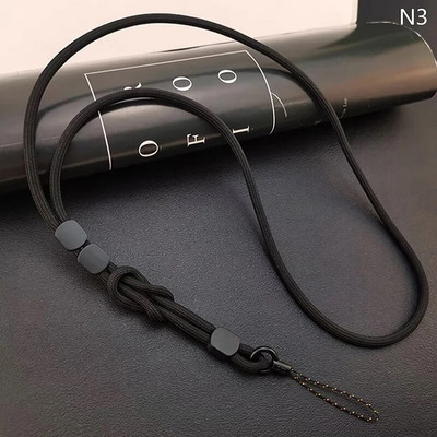 Ilgo kaklo pakabinama grandinė Rankomis austa mobiliojo telefono dirželis, tvirtas ir reguliuojamo ilgio dvejopo naudojimo dirželis, apsaugantis nuo praradimo