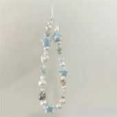 INS Star Pearl Beads telefono grandinėlė Madingas pakabukas skirtas iPhone Samsung universalūs priedai Mieli telefono pakabinimo virvelė mergaitei žydei