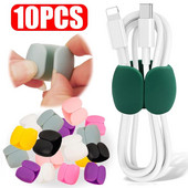 10/5/1PCS Daugiafunkcis kabelio laikiklis USB laikiklis Laido valdymo spaustukas Laido laikiklis Ausinės Ausinės Telefono įkroviklis Laido spaustukai
