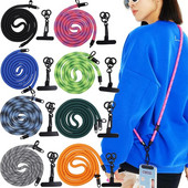 Universalus mobiliojo telefono dirželis su kortelių dirželiu, reguliuojami kryžminiai mobiliojo telefono kaklo dirželiai, skirti iPhone Samsung Xiaomi