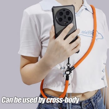 Универсален ремък за мобилен телефон с лепенки за връзване на карта, регулируеми презрамки за врата на мобилен телефон през тялото за IPhone Samsung Xiaomi